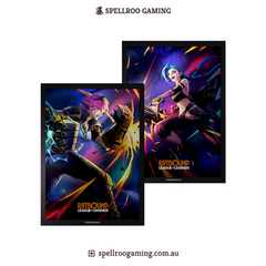 Riftbound: League of Legends TCG: Offical Art Sleeves - Vendetta: Vi vs Jinx – 100pc - English