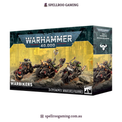 Warhammer: 40K - Orks - Warbikers (3 Citadel Miniatures) (PREORDER)