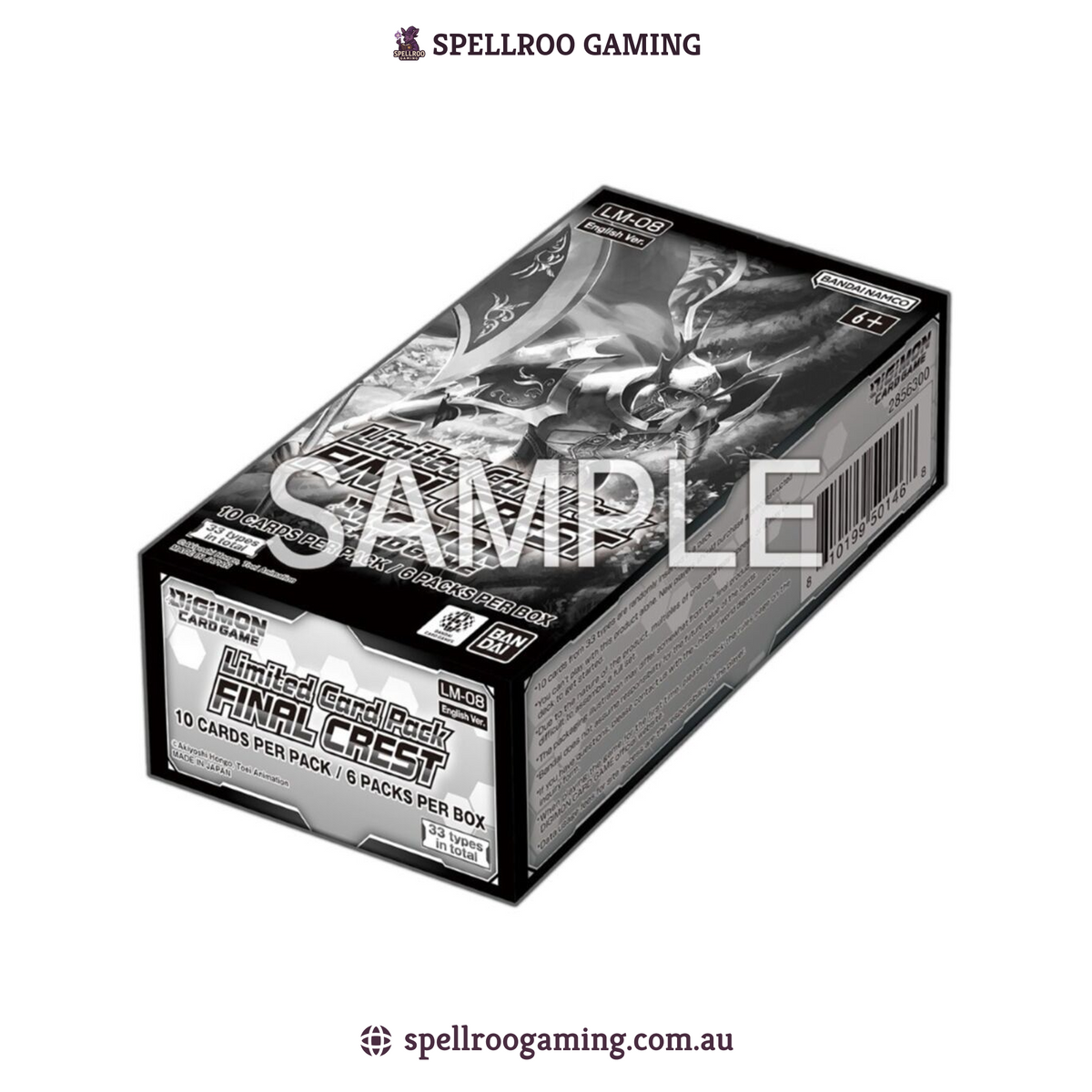 Digimon Card Game: LM-08 - Final Crest Limited Card Booster Box -  English
