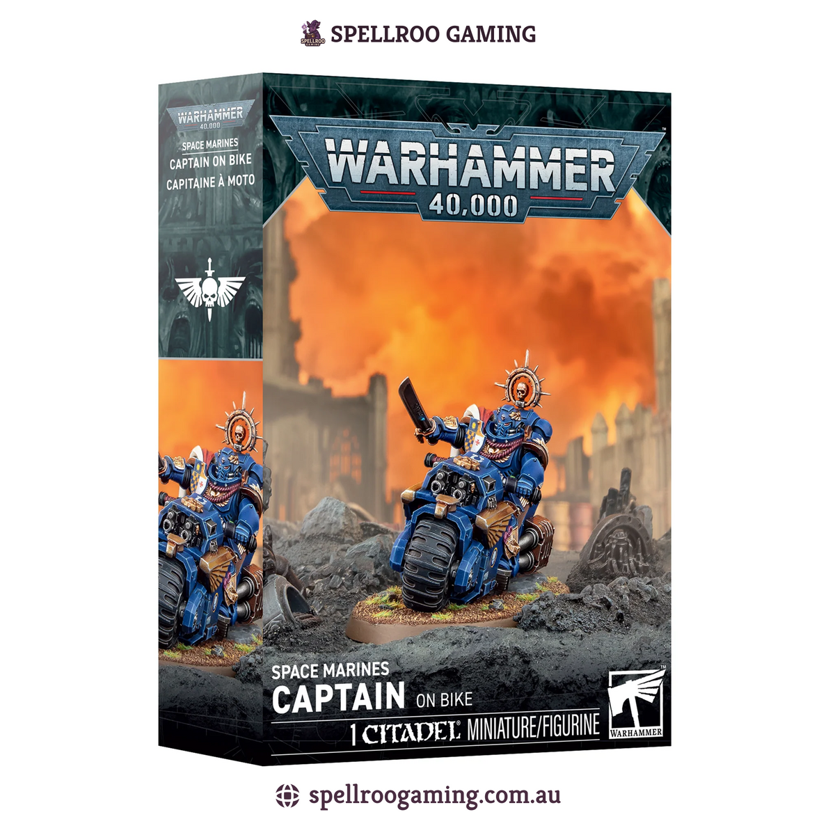 Warhammer: 40K - Space Marines - Captain on Bike (1 Citadel Miniatures) (PREORDER)