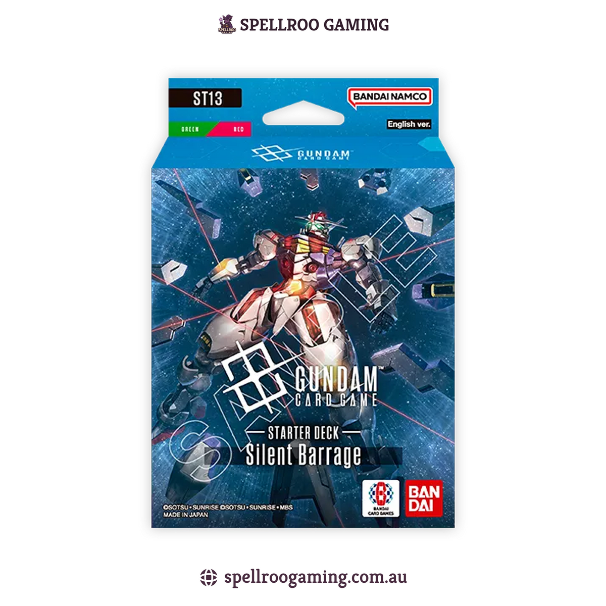 Gundam TCG Card Game: ST13 - Silent Barrage Starter Deck – English