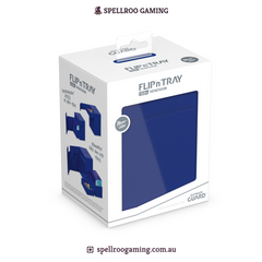 Ultimate Guard: Deck Box – XenoSkin Flip'n'Tray - 133+ Cards – Blue