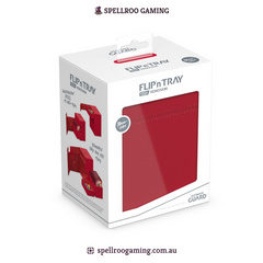 Ultimate Guard: Deck Box – XenoSkin Flip'n'Tray - 133+ Cards – Red