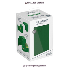 Ultimate Guard: Deck Box – XenoSkin Monocolor Flip'n'Tray - 100+ Cards – Green