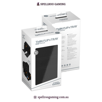 Ultimate Guard: Deck Box – XenoSkin Monocolor Twin Flip'n'Tray - 200+ Cards – Black