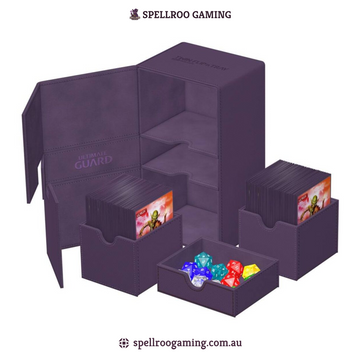 Ultimate Guard: Deck Box – XenoSkin Monocolor Twin Flip'n'Tray - 200+ Cards – Purple