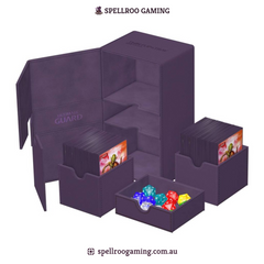 Ultimate Guard: Deck Box – XenoSkin Monocolor Twin Flip'n'Tray - 200+ Cards – Purple
