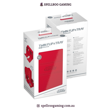 Ultimate Guard: Deck Box – XenoSkin Monocolor Twin Flip'n'Tray - 200+ Cards – Red