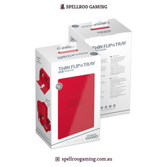Ultimate Guard: Deck Box – XenoSkin Monocolor Twin Flip'n'Tray - 200+ Cards – Red
