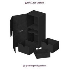 Ultimate Guard: Deck Box – XenoSkin Twin Flip'n'Tray - 266+ Cards – Black