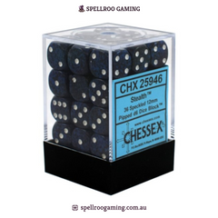 CHX:25946 Speckled - 12mm d6 - Stealth Block (36)