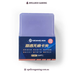 HENWEI: Regular Toploader Card Holders - Standard Size (69 x 94mm) - 25 Packs - 35PT