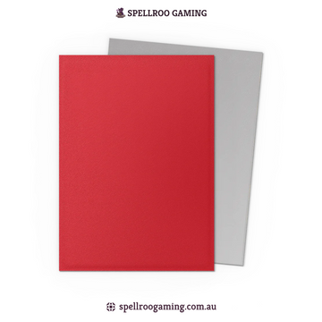 Dragon Shield: Matte Dual - Crimson & Silver - Standard Size - 100 Sleeves