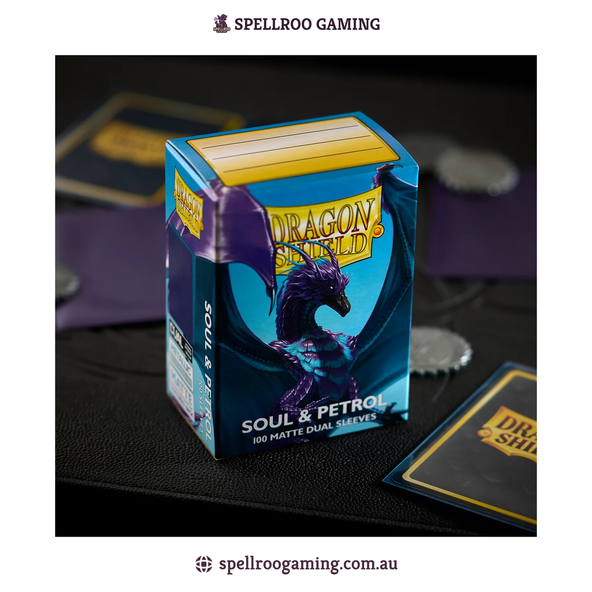 Dragon Shield: Matte Dual - Soul & Petrol - Standard Size - 100 Sleeves