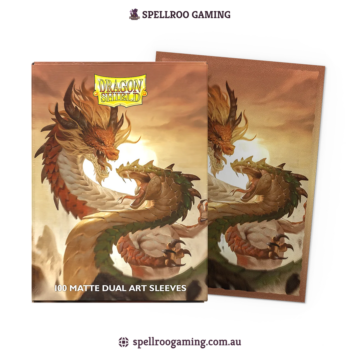 Dragon Shield: Matt Dual Art - Year of the Wood Snake - Standard Size - 100 Sleeves