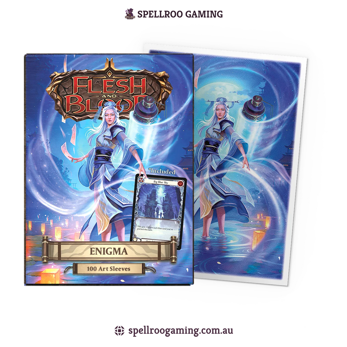 Dragon Shield: Matt Art - Flesh and Blood - Enigma - Standard Size - 100 Sleeves