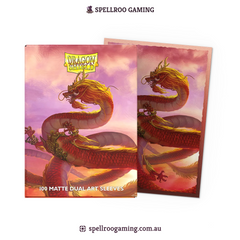 Dragon Shield: Matt Dual Art - Wood Dragon 2024 - Standard Size - 100 Sleeves