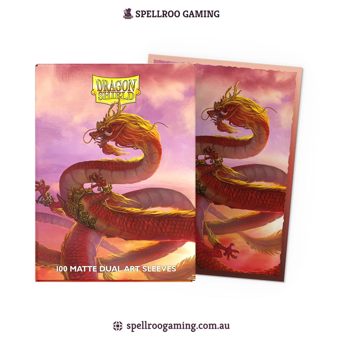 Dragon Shield: Matt Dual Art - Wood Dragon 2024 - Standard Size - 100 Sleeves