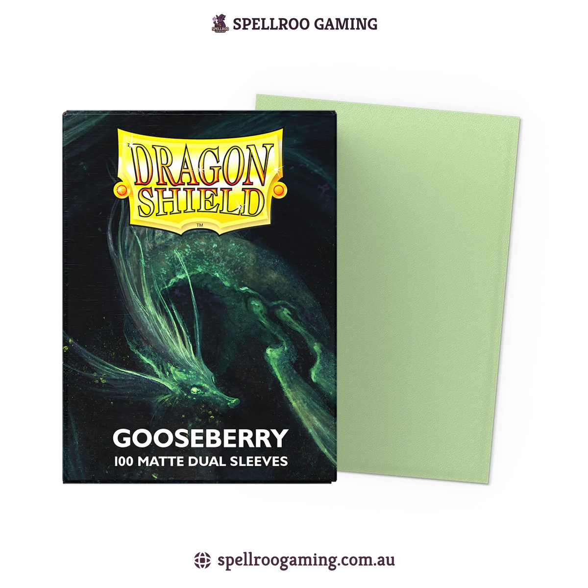 Dragon Shield: Matte Dual - Gooseberry - Standard Size - 100 Sleeves