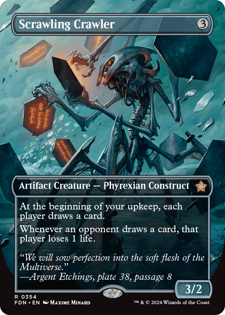 Scrawling Crawler (Borderless) (FDN-354) - Foundations Foil