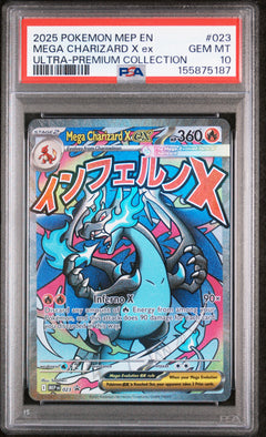 Mega Charizard X ex 023 MEP Black Star Promos PSA 10 front - cert 155875187
