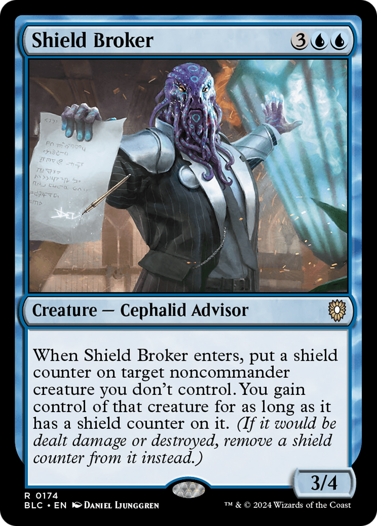 Shield Broker (BLC-174) - Bloomburrow Commander