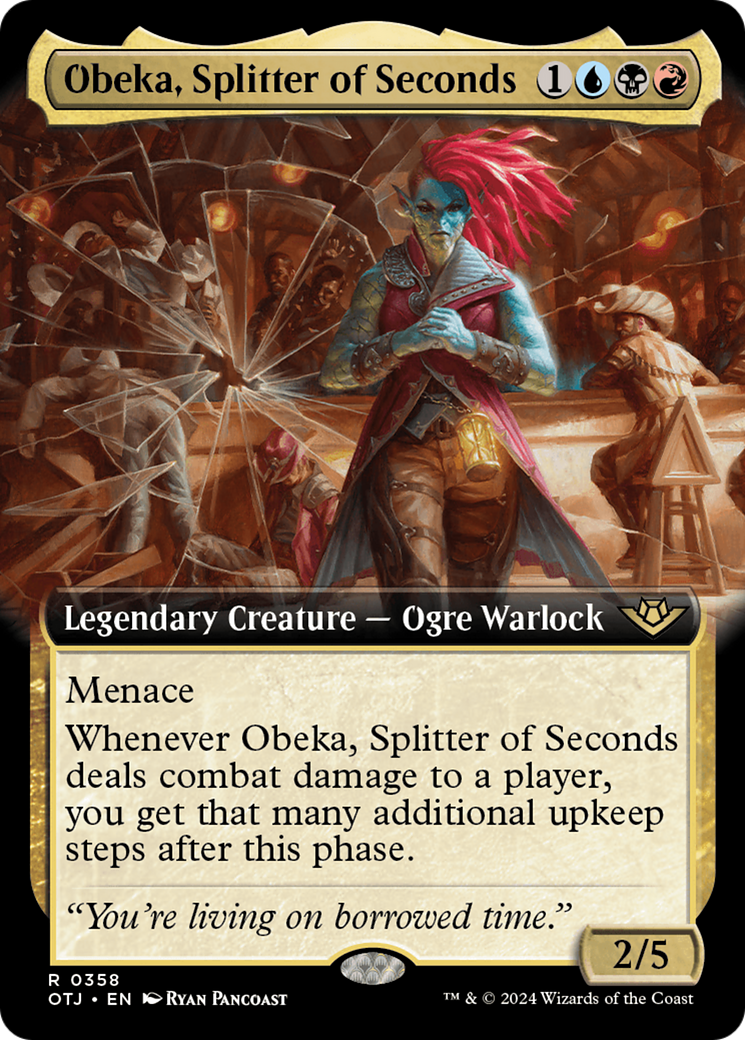 Obeka, Splitter of Seconds (Extended Art) (OTJ-358) - Outlaws of Thunder Junction: (Extended Art) Foil