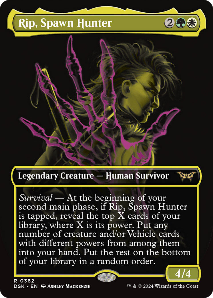 Rip, Spawn Hunter (Showcase) (DSK-362) - Duskmourn: House of Horror (Borderless) Foil