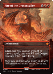 Rite of the Dragoncaller (Borderless) (FDN-331) - Foundations: (enchantment)