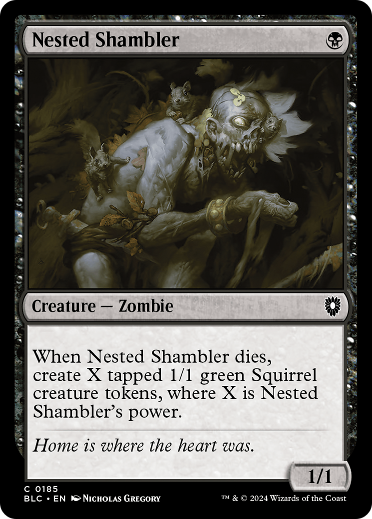 Nested Shambler (BLC-185) - Bloomburrow Commander