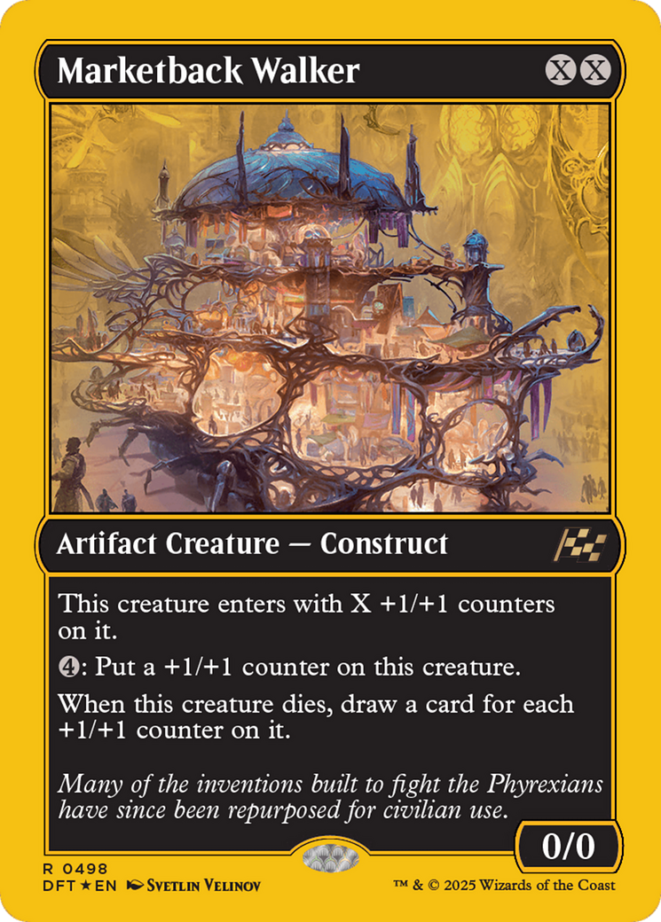Marketback Walker (First-Place Foil) (DFT-498) - Aetherdrift Foil