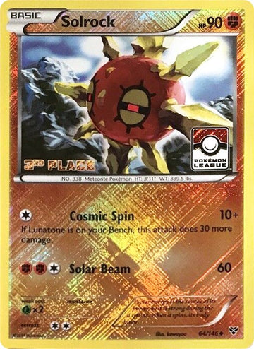 Solrock - 64/146 (Pokemon League) [3rd Place]