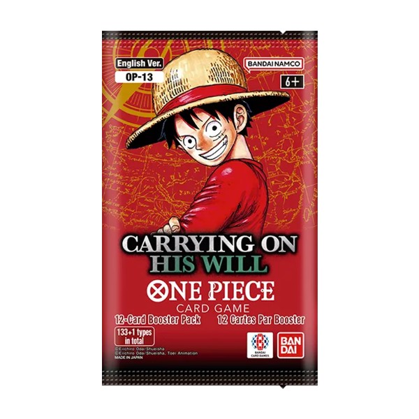 One Piece Card Game: OP-13 - Carrying On His Will Booster Pack - English