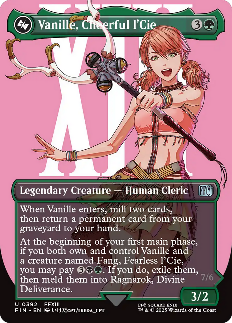 Vanille, Cheerful l'Cie (Borderless) (FIN-392) - FINAL FANTASY Foil