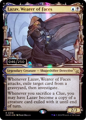 Lazav, Wearer of Faces (Serial Numbered) (MKM-318) - Murders at Karlov Manor Foil