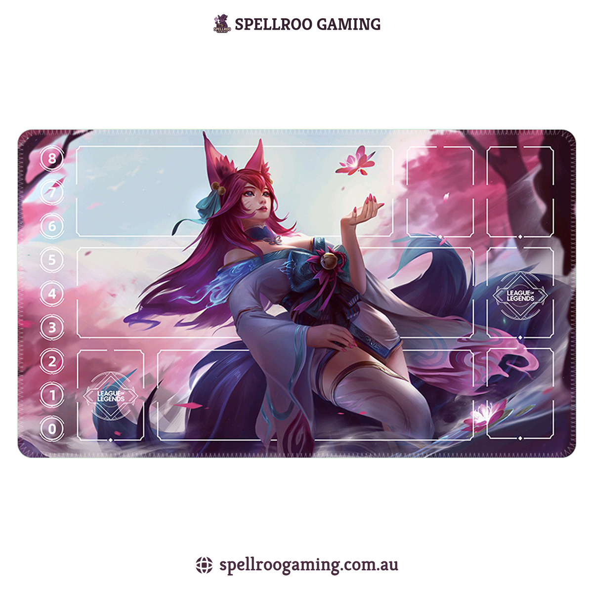 Riftbound: League of Legends TCG: Single Playmat (2mm) – Ahri 8 – English