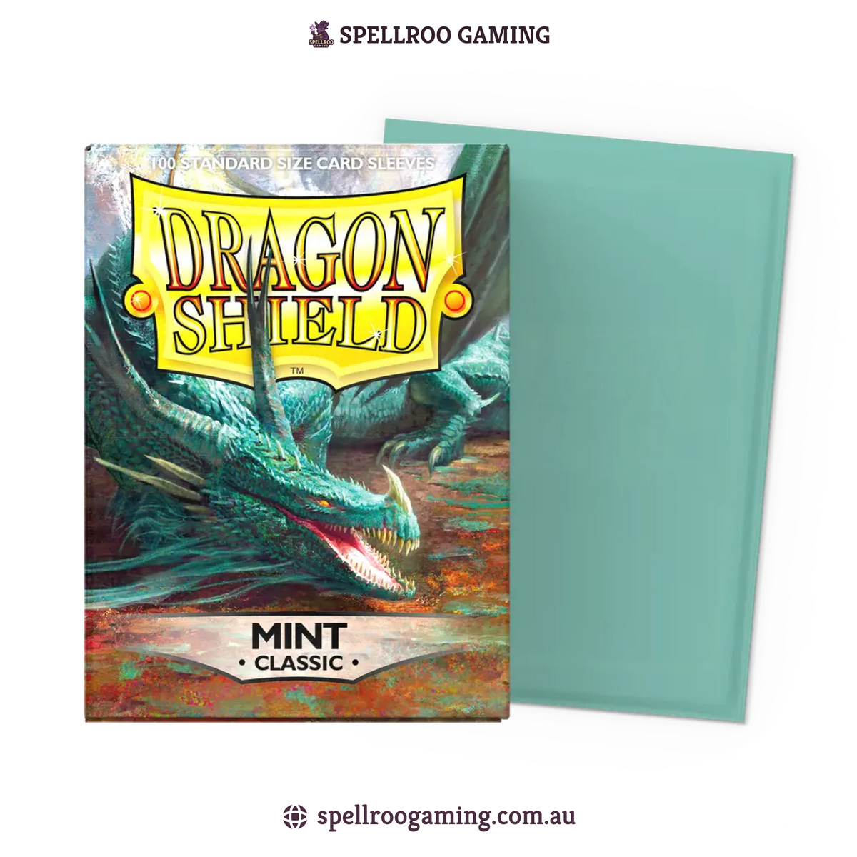 Dragon Shield: Classic - Mint - Standard Size - 100 Sleeves