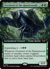 Overlord of the Hauntwoods (Extended Art) (DSK-383) - Duskmourn: House of Horror: (Extended Art, enchantment)