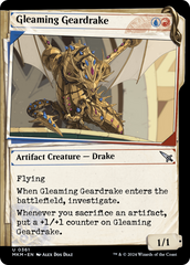 Gleaming Geardrake (Showcase) (MKM-361) - Murders at Karlov Manor: (Showcase) Foil