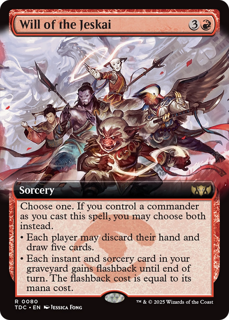 Will of the Jeskai (Extended Art) (TDC-080) - Commander: Tarkir: Dragonstorm: (Extended Art)