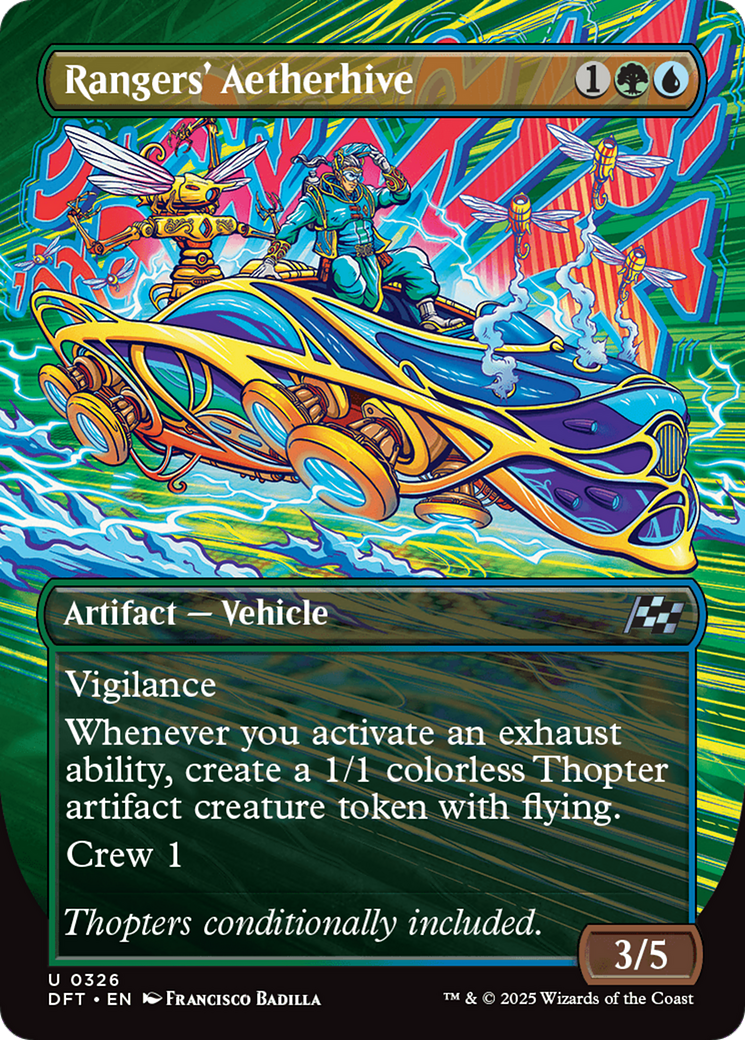Rangers' Aetherhive (Borderless) (DFT-326) - Aetherdrift Foil