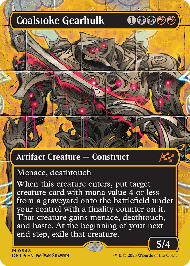 Coalstoke Gearhulk (Borderless) (First-Place Foil) (DFT-548) - Aetherdrift Foil
