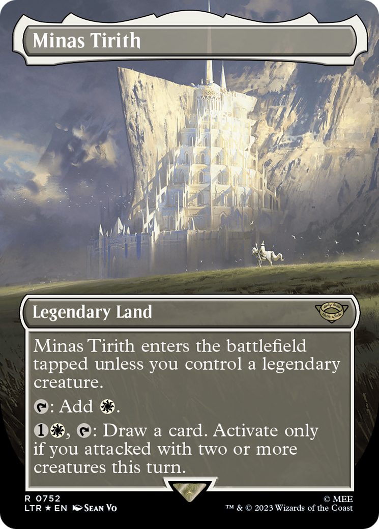 Minas Tirith (Borderless) (Surge Foil) (LTR-752) - The Lord of the Rings: Tales of Middle-earth Foil