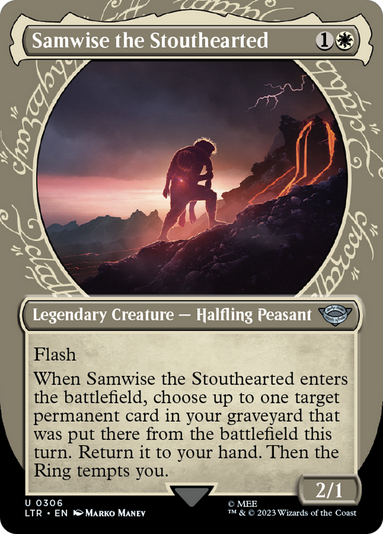 Samwise the Stouthearted (Showcase) (LTR-306) - The Lord of the Rings: Tales of Middle-earth: (Showcase) (Borderless) Foil