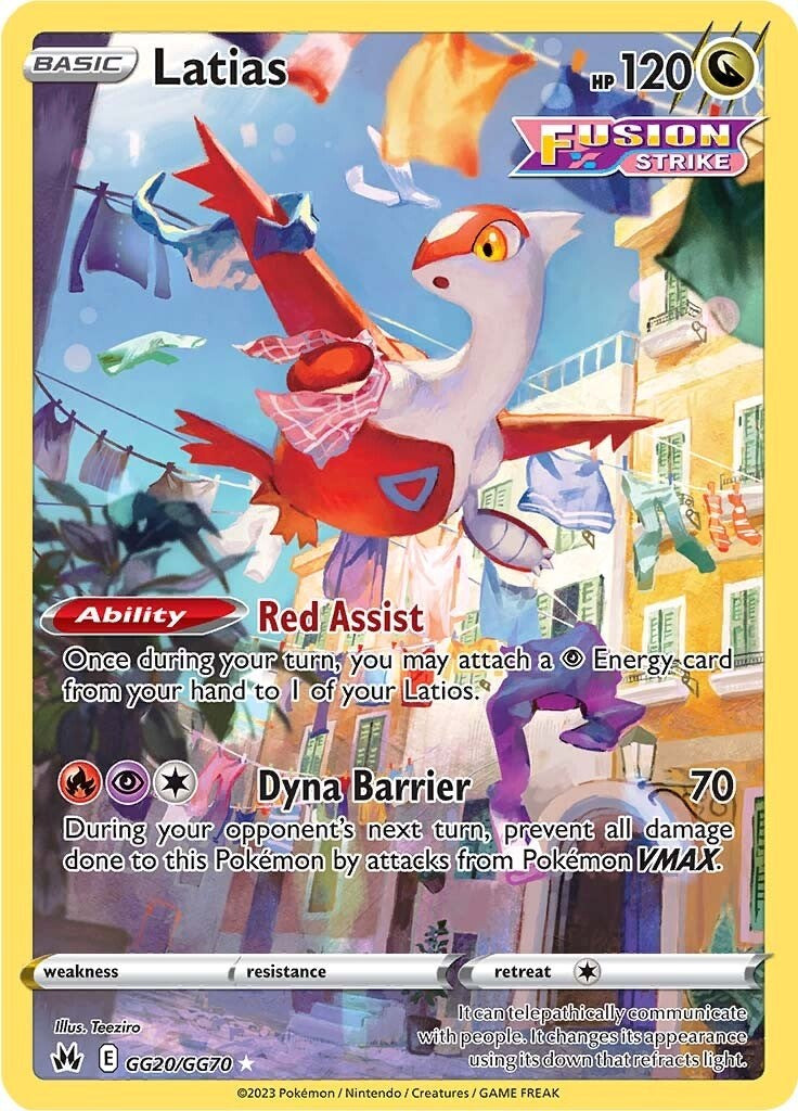 Latias (CRZ:GG - GG20/GG70) - SWSH: Crown Zenith: Galarian Gallery - Ultra Rare - Holofoil
