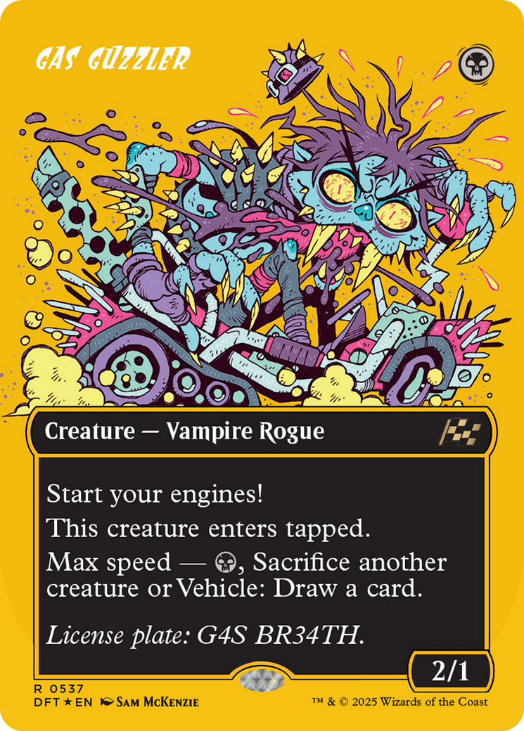 Gas Guzzler (Borderless) (First-Place Foil) (DFT-537) - Aetherdrift Foil