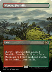 Wooded Foothills (Borderless) (MH3-361) - Modern Horizons 3 Foil