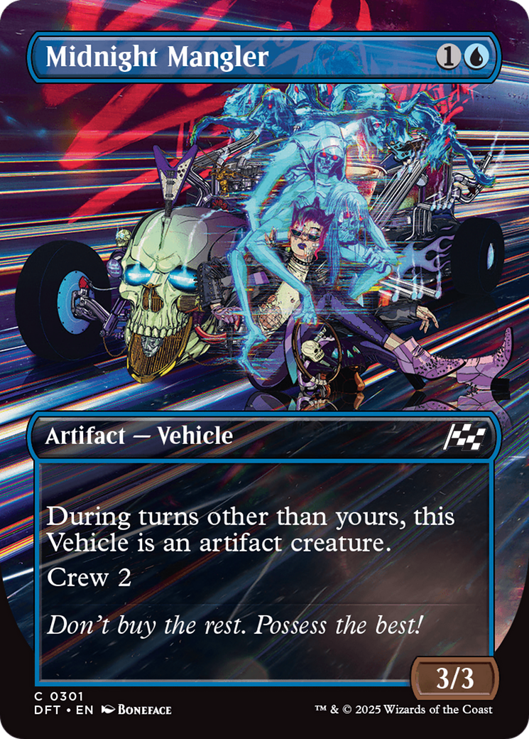 Midnight Mangler (Borderless) (DFT-301) - Aetherdrift Foil