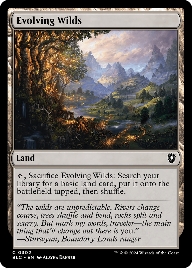 Evolving Wilds (BLC-302) - Bloomburrow Commander