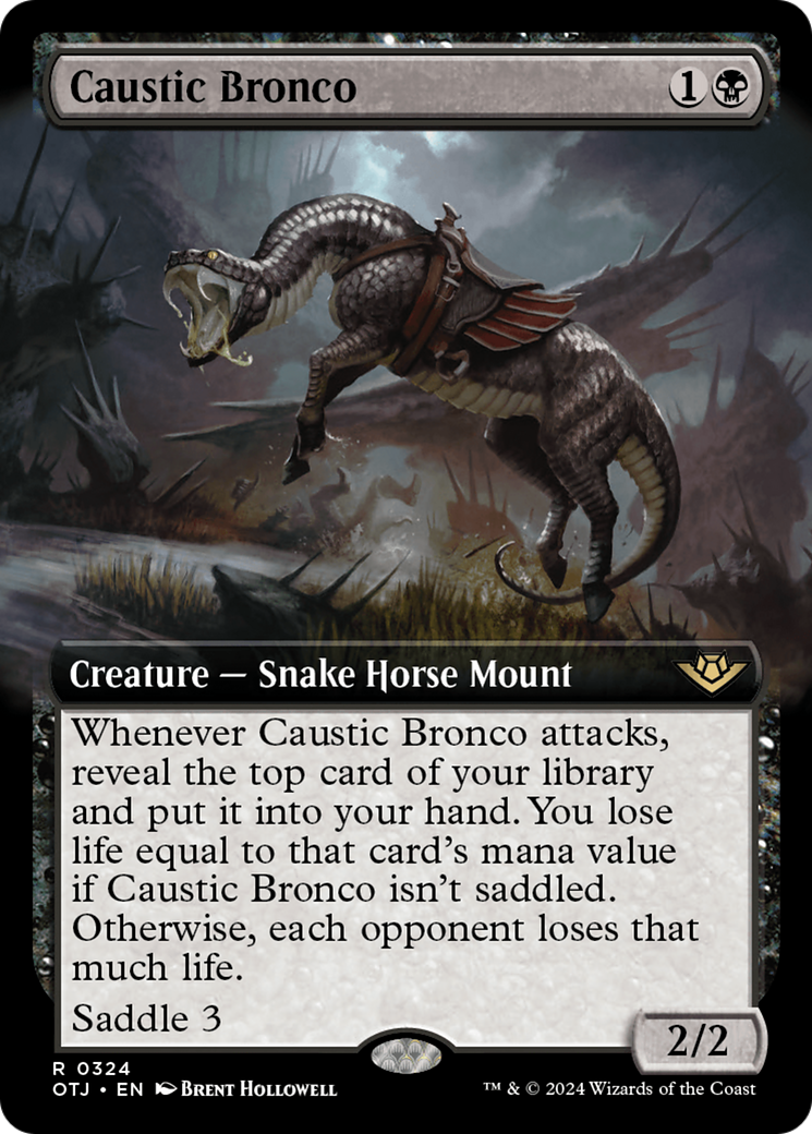 Caustic Bronco (Extended Art) (OTJ-324) - Outlaws of Thunder Junction: (Extended Art) Foil